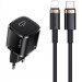 СЗУ Usams US-XFK T36 20W 1C Charger + US-SJ484 U63 Type-C to Lightning 20W PD (Black)