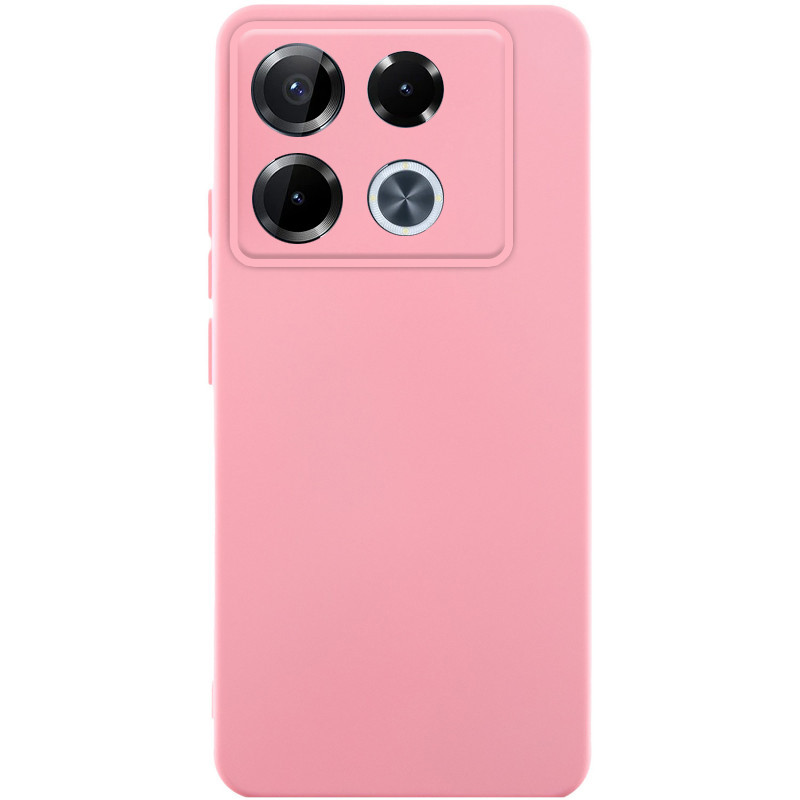 Чохол TPU GETMAN Liquid Silk Full Camera на Infinix Note 40 Pro 4G (Рожевий / Pink)