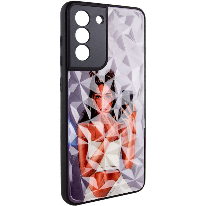 TPU+PC чехол Prisma Ladies для Samsung Galaxy S22+ (Black in White)