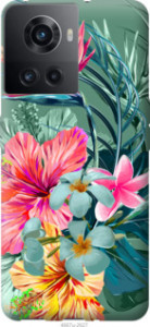 Чехол Тропические цветы v1 для OnePlus 10R