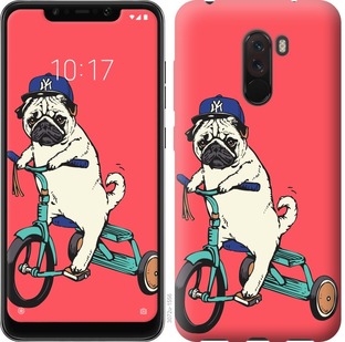 

Чехол Мопс на велосипеде для Xiaomi Pocophone F1 671022