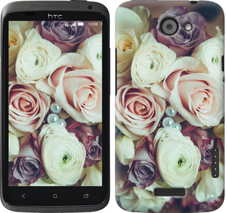 

Чехол Букет роз для HTC One X+ 452259