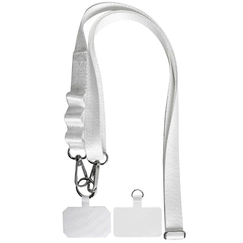 Шнурок широкий с двумя креплениями (2см) 140см (White)
