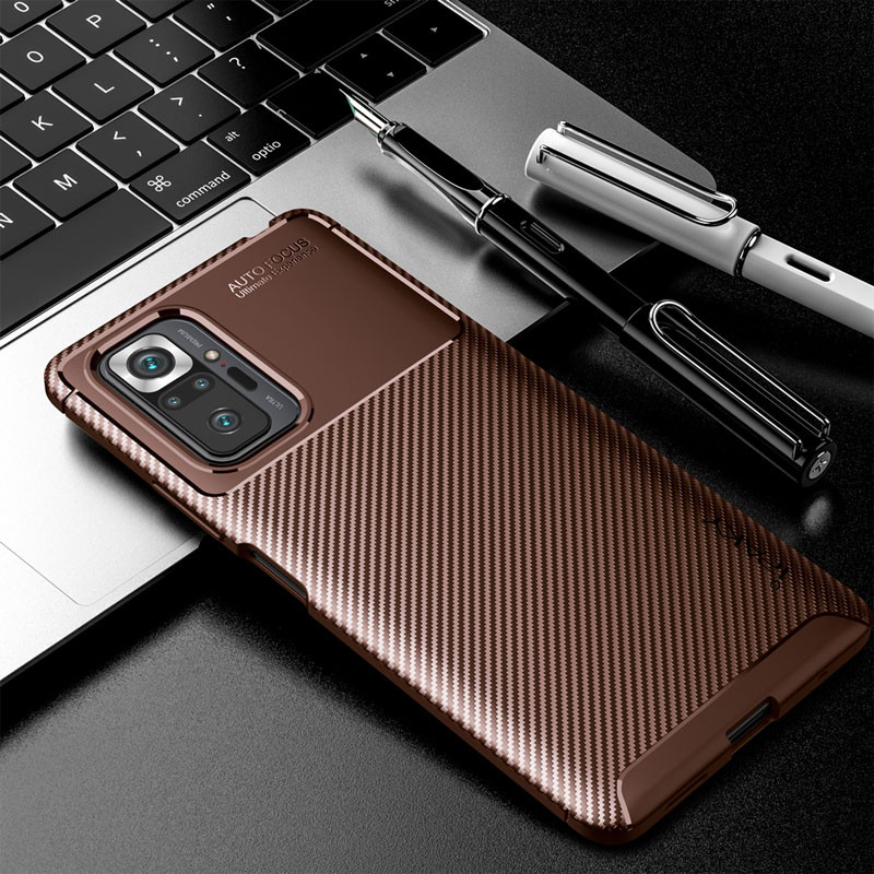 Фото TPU чехол iPaky Kaisy Series для Xiaomi Redmi Note 10 Pro / 10 Pro Max (Коричневый) на vchehle.ua