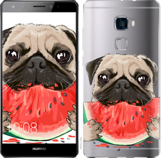 

Чехол Мопс и арбуз для Huawei Mate S 843868