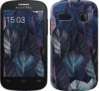 

Чехол Листья v3 для Alcatel One Touch Pop C3 4033D 232299