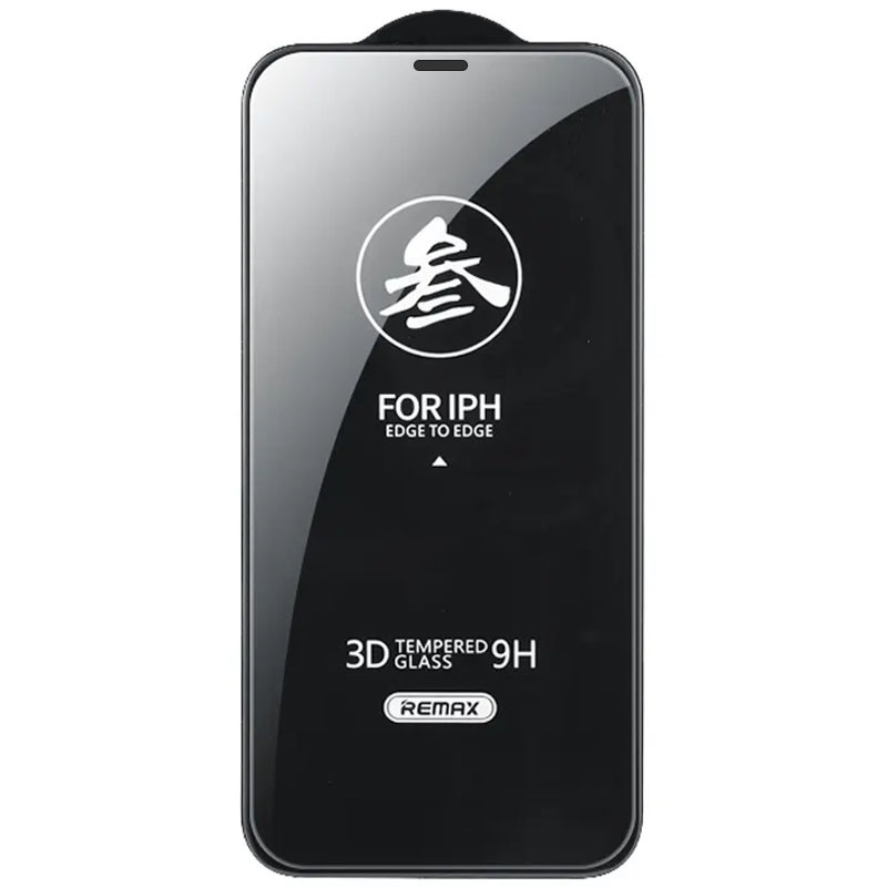 Фото Защитное стекло Remax 3D (GL-27) для Apple iPhone 12 Pro / 12 (6.1") (Черный) на vchehle.ua