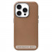 Кожаный чехол Leather Case Metal Buttons для Samsung Galaxy S24 FE (Brown)