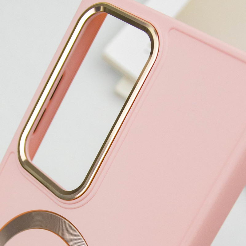 Заказать TPU чехол Bonbon Metal Style with Magnetic safe для Samsung Galaxy S24 Ultra (Розовый / Light Pink) на vchehle.ua