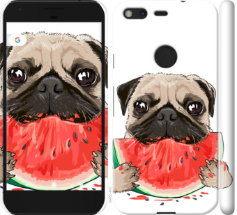 

Чохол Мопс і кавун на Google Pixel 844042