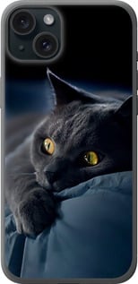 Чохол Димчастий кіт на iPhone 15 Plus
