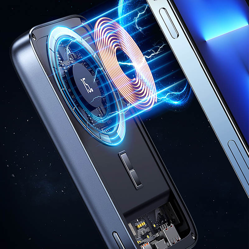 Уценка Портативное ЗУ Usams US-CD184 PB67 PD20W+QC3.0 15W Magnetic Wireless 10000mAh (Вскрытая упаковка / Tarnish) в магазине vchehle.ua