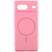 Чехол Silicone Cover Lakshmi Full Camera (AA) with MagFit для Google Pixel 8 (Розовый / Light pink)