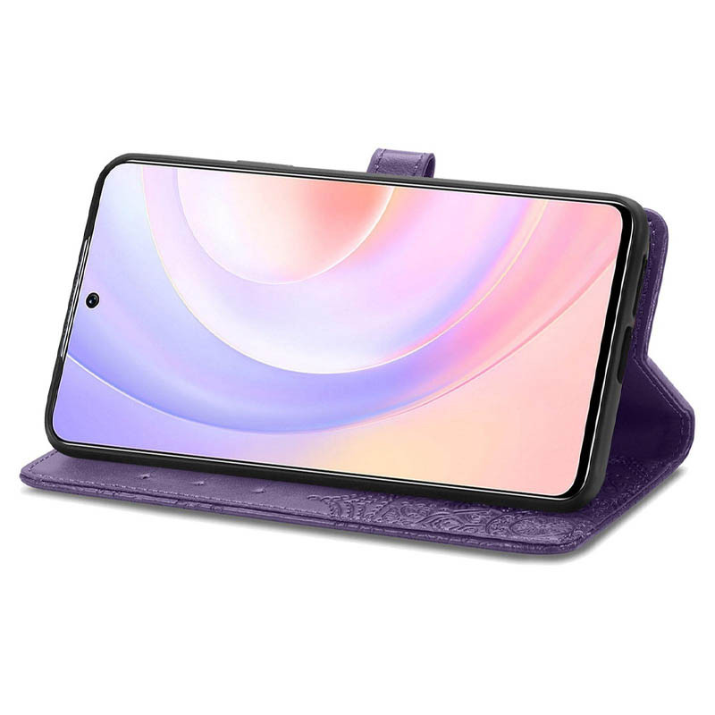 Заказать Кожаный чехол (книжка) Art Case с визитницей для Samsung Galaxy A22 4G / M32 (Фиолетовый) на vchehle.ua