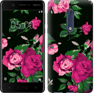 

Чохол Троянди на чорному тлі на Nokia 5 547171