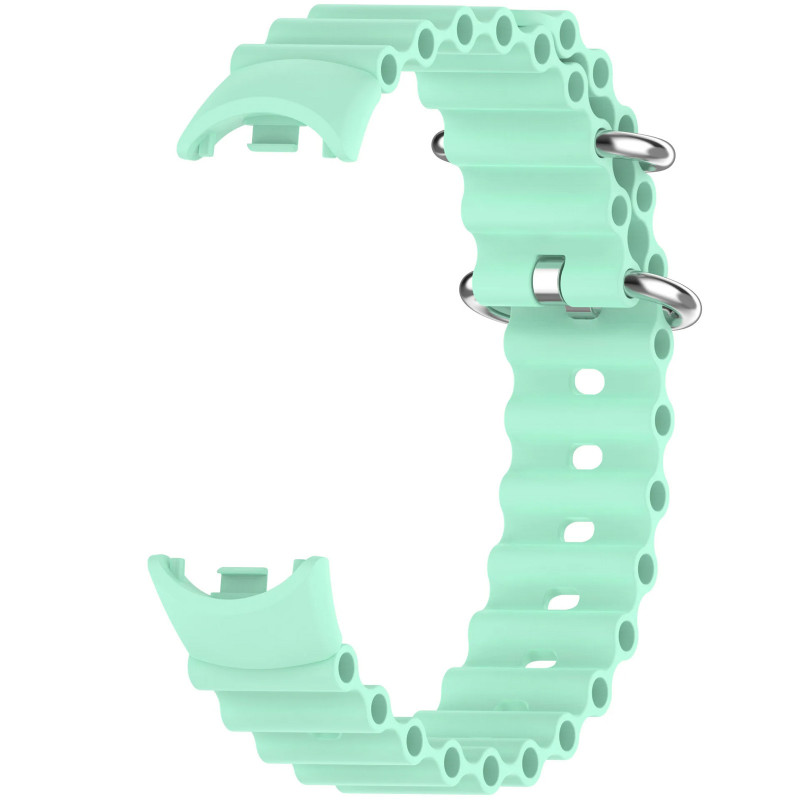 Фото Ремешок Ocean Band для Xiaomi Mi Band 9/8/10 (Бирюзовый / Blue Sea) на vchehle.ua