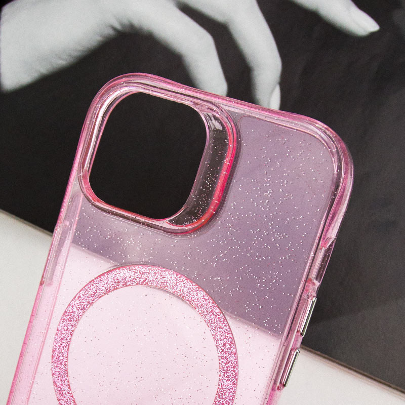 Фото Чехол TPU Radiance with Magnetic safe для Apple iPhone 13 (6.1") (Pink) в магазине vchehle.ua