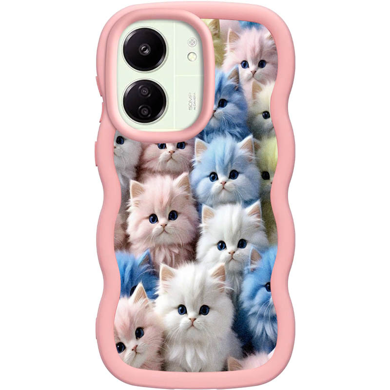 Чохол TPU Cloudy Pictures на Xiaomi Redmi 13C / Poco C65 (Kittens)
