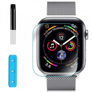 Защитное 3D стекло Nano Optics с УФ лампой для Apple Watch Series 7/8 41mm