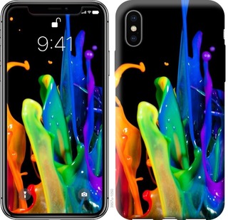 

Чехол брызги краски для iPhone XS (5.8") 674615