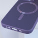 Шкіряний чохол Bonbon Leather Metal Style with Magnetic Safe на Apple iPhone 14 (6.1") (Сірий / Lavender) в магазині vchehle.ua