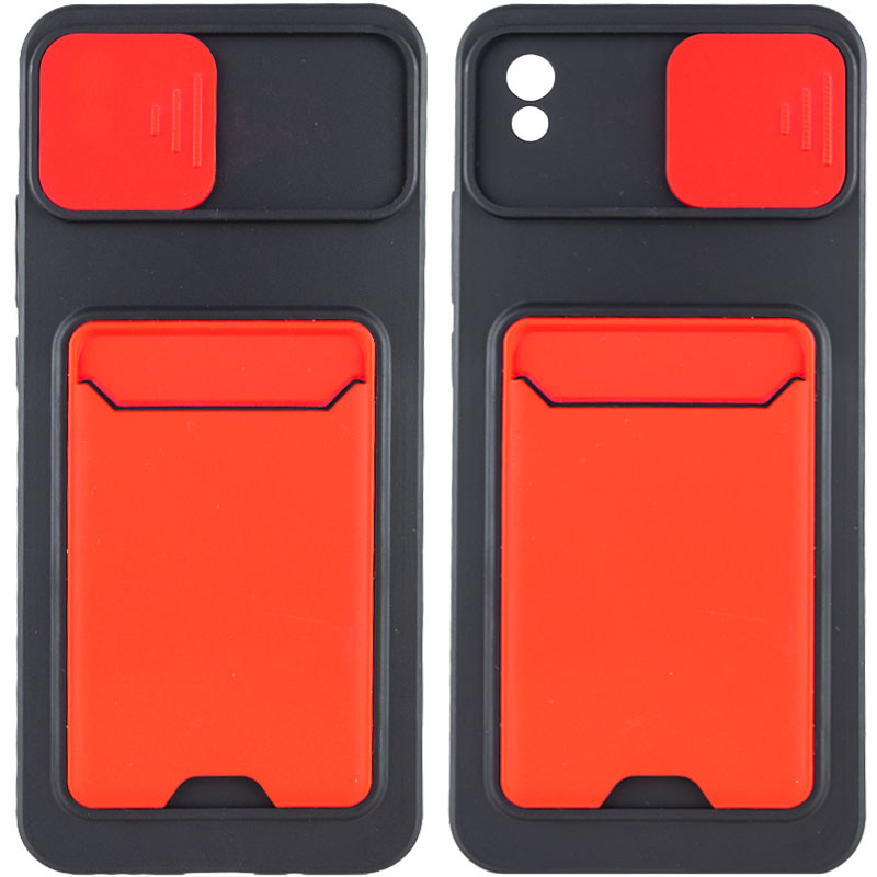 

TPU+PC чохол Card Holder на Xiaomi Redmi 9A (Червоний) 1213589