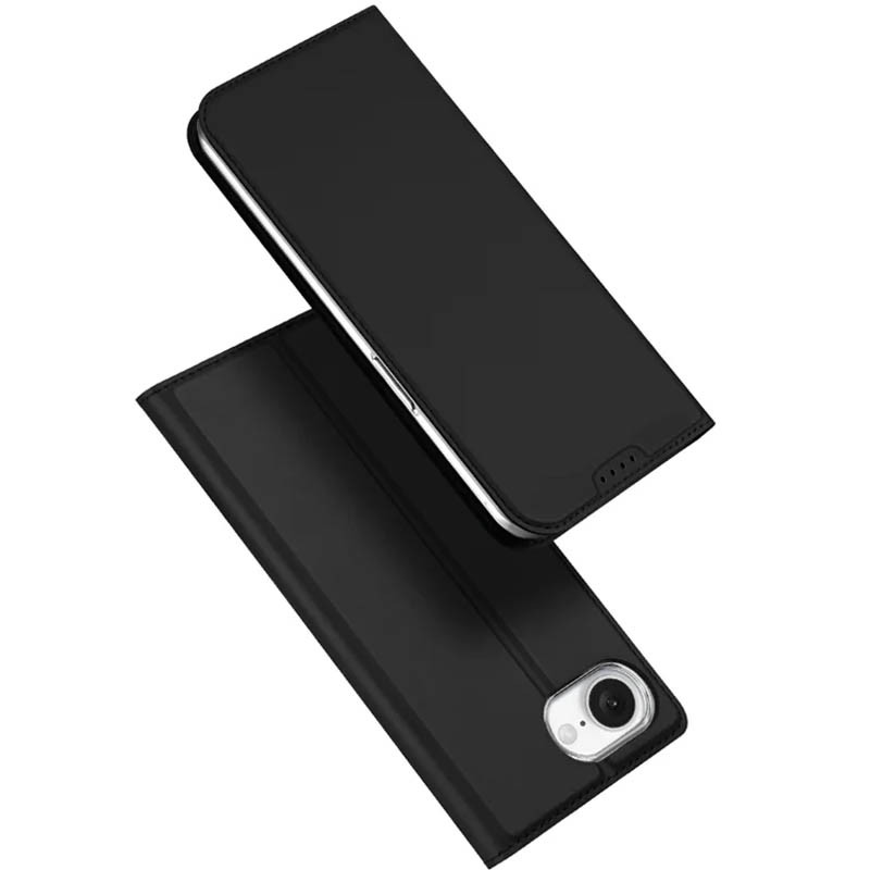 Чехол-книжка Dux Ducis с карманом для визиток для Apple iPhone 16e (6.1") (Черный)