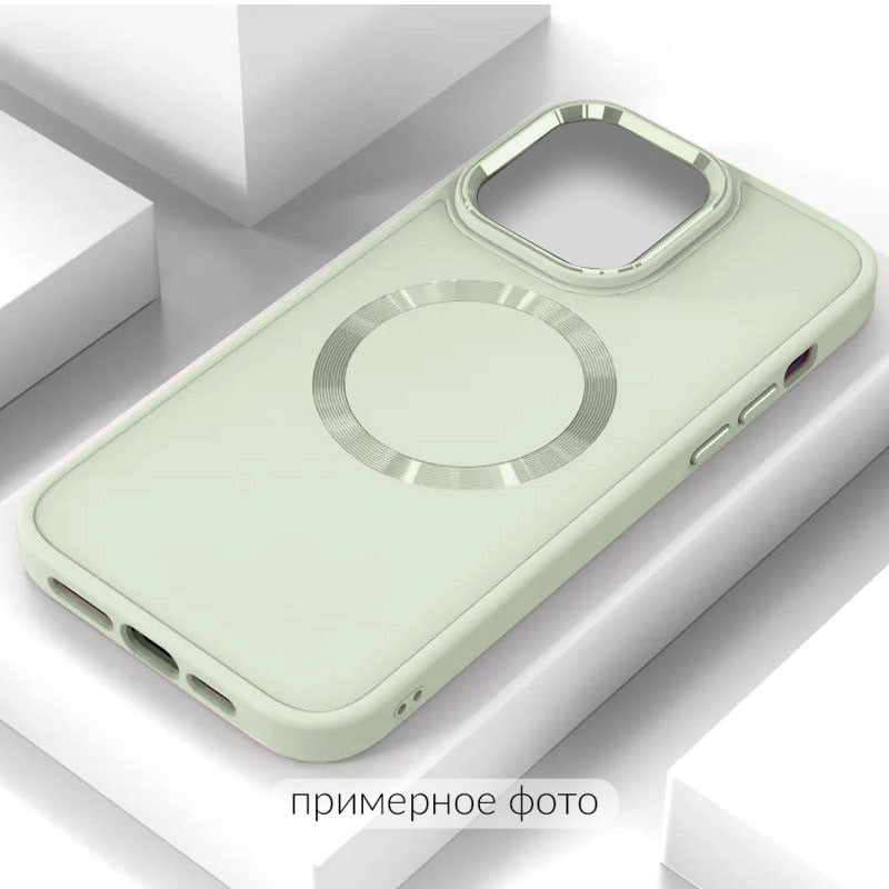 Фото TPU чохол Bonbon Metal Style with Magnetic safe на Apple iPhone 16 Pro (6.3") (Белій / White) на vchehle.ua