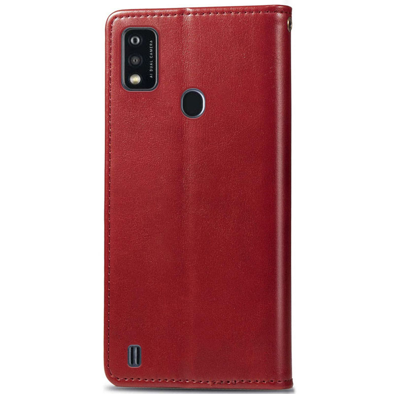 Фото Кожаный чехол книжка GETMAN Gallant (PU) для ZTE Blade A51 (Красный) на vchehle.ua