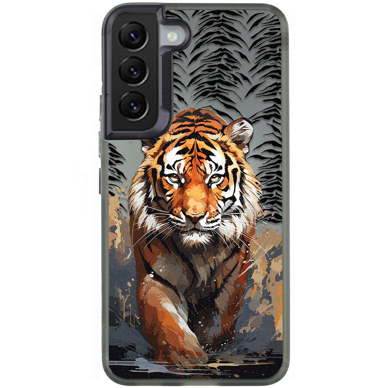 

TPU+PC чехол TakiTaki Magic glow для Samsung Galaxy S22+ (Tiger / Black) 1677837