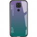TPU+Glass чохол Gradient HELLO на Xiaomi Redmi Note 9  (Бузковий)