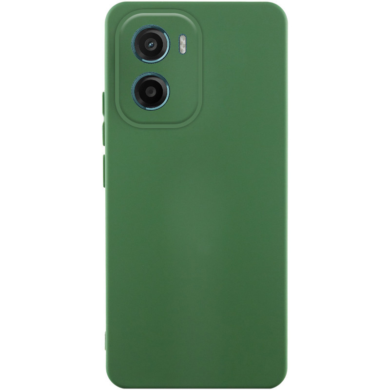 Чохол Silicone Cover Lakshmi Full Camera (AA) на Motorola Moto G05 / E15 4G (Зелений / Dark green)