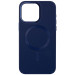 Кожаный чехол Bonbon Leather Metal Style with Magnetic Safe для Apple iPhone 11 (6.1") (Синий / Navy blue)