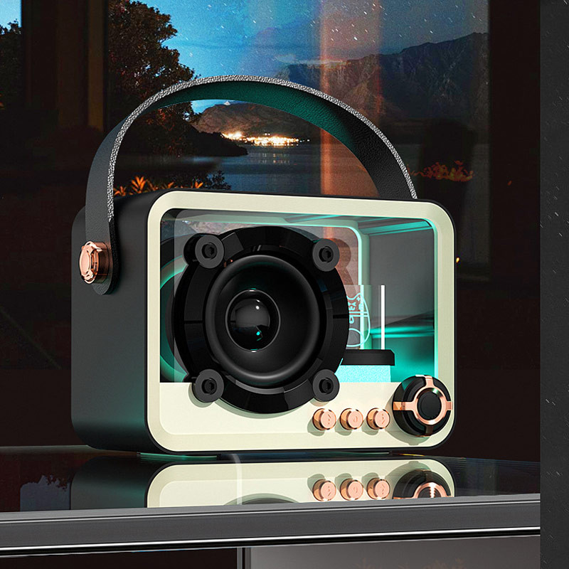 Bluetooth колонка QD05 Retro Style (Black) в магазині vchehle.ua