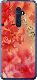 

Чехол Розовые цветы для Oppo Reno 2 921239