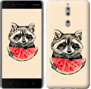 

Чехол Енотик с арбузом для Nokia 8 800091