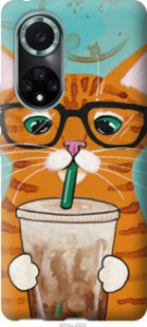 Чехол Зеленоглазый кот в очках для Huawei Nova 9 Pro