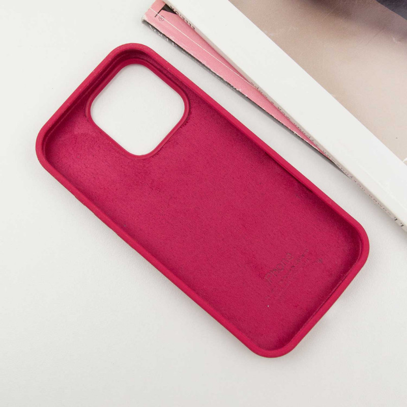 Фото Чохол Silicone Case Full Protective (AA) на Apple iPhone 16 Pro Max (6.9") (Червоний / Rose Red) в маназині vchehle.ua