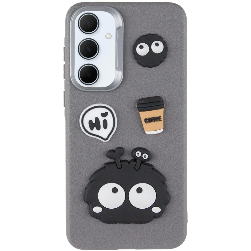 Фото Чохол TPU Leather Toys на Samsung Galaxy A36 5G / A56 5G (Monster / Grey) на vchehle.ua