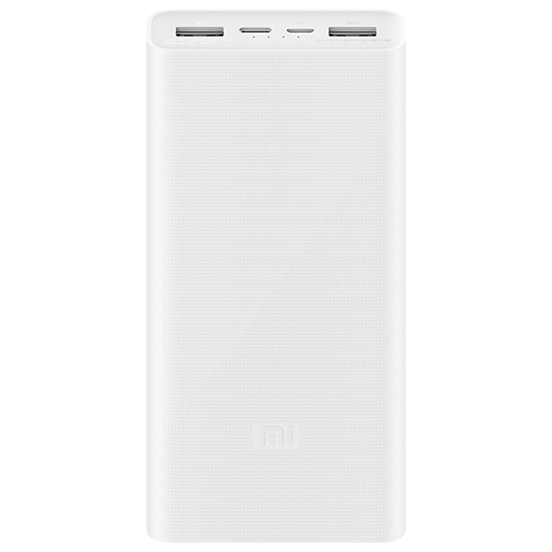 Портативное зарядное устройство Xiaomi Mi Power Bank3 18W 20000 mAh (2USB+Type-C)(PLM18ZM/VXN4258CN) (Белый)