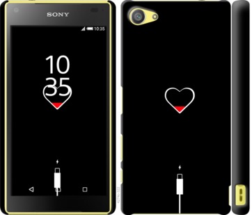 Чехол Подзарядка сердца для Sony Xperia Z5 Compact E5823