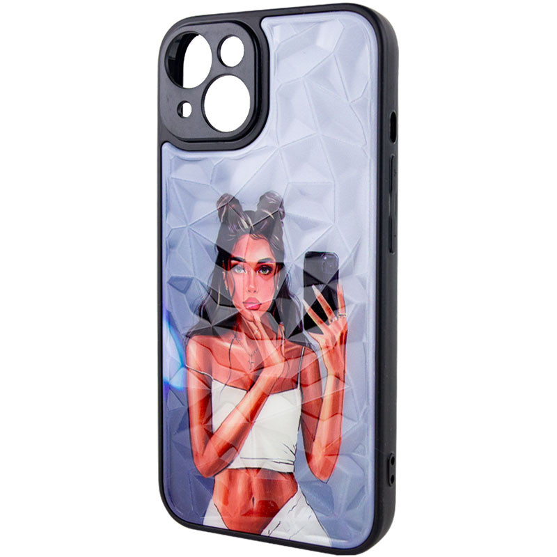 Фото TPU+PC чехол Prisma Ladies для Apple iPhone 14 (6.1") (Black in White) в магазине vchehle.ua