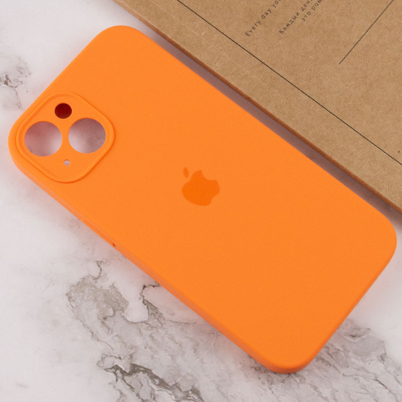 Чехол Silicone Case Full Camera Protective (AA) для Apple iPhone 14 Plus (6.7") (Оранжевый / Kumquat) в магазине vchehle.ua