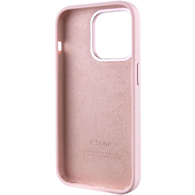 Купить Чехол Silicone Case Metal Buttons (AA) для Apple iPhone 13 Pro (6.1") (Розовый / Chalk Pink) на vchehle.ua