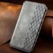 Фото Шкіряний чохол-книжка GETMAN Cubic (PU) на Xiaomi Redmi 9C (Сірий) на vchehle.ua