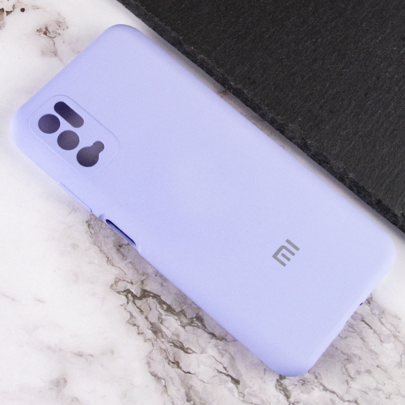 Чехол Silicone Cover Full Camera (AA) для Xiaomi Redmi Note 10 5G / Poco M3 Pro (Сиреневый / Dasheen) в магазине vchehle.ua