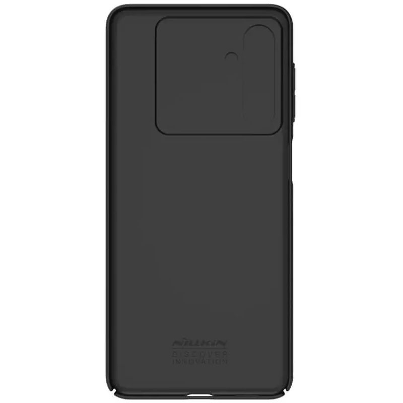 Фото Карбоновая накладка Nillkin Camshield (шторка на камеру) для Samsung Galaxy M54 5G (Черный / Black) в магазине vchehle.ua