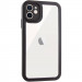 Фото TPU чохол Transparent + Colour 1,5mm на Apple iPhone 12 (6.1") (Black) на vchehle.ua