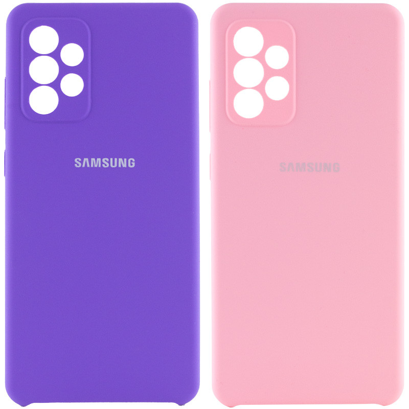 Чохол Silicone Cover Full Camera (AAA) на Samsung Galaxy A72 4G / A72 5G