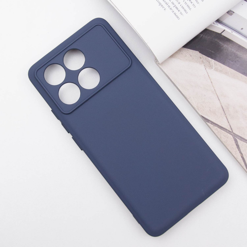 Фото Чехол Silicone Cover Lakshmi Full Camera (A) для Xiaomi Redmi Note 13 Pro 4G / Poco M6 Pro 4G (Синий / Navy Blue) на vchehle.ua